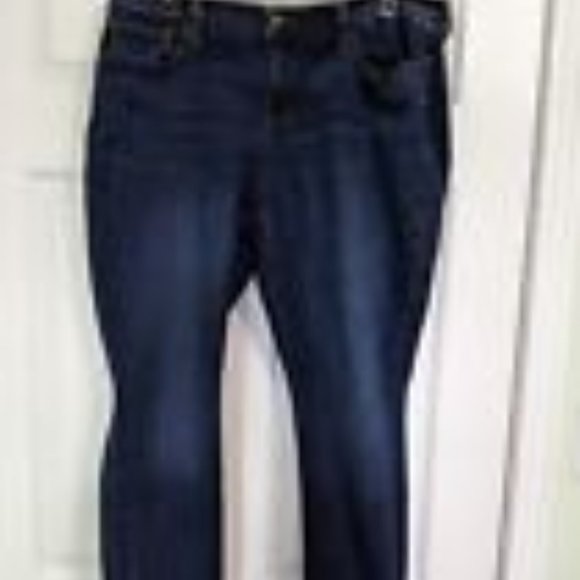 Old Navy Sweetheart Jeans Women size 14 Short Dark Blue - Picture 1 of 4